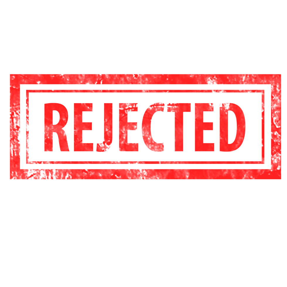 Rejected Red Ink Stamp png