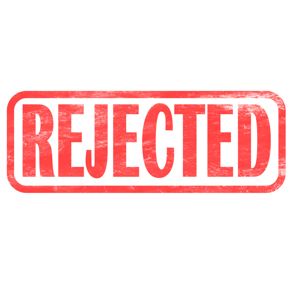 Rejected Red Ink Stamp png