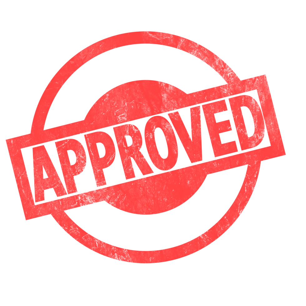 Approve Red Ink Stamp 22936032 PNG