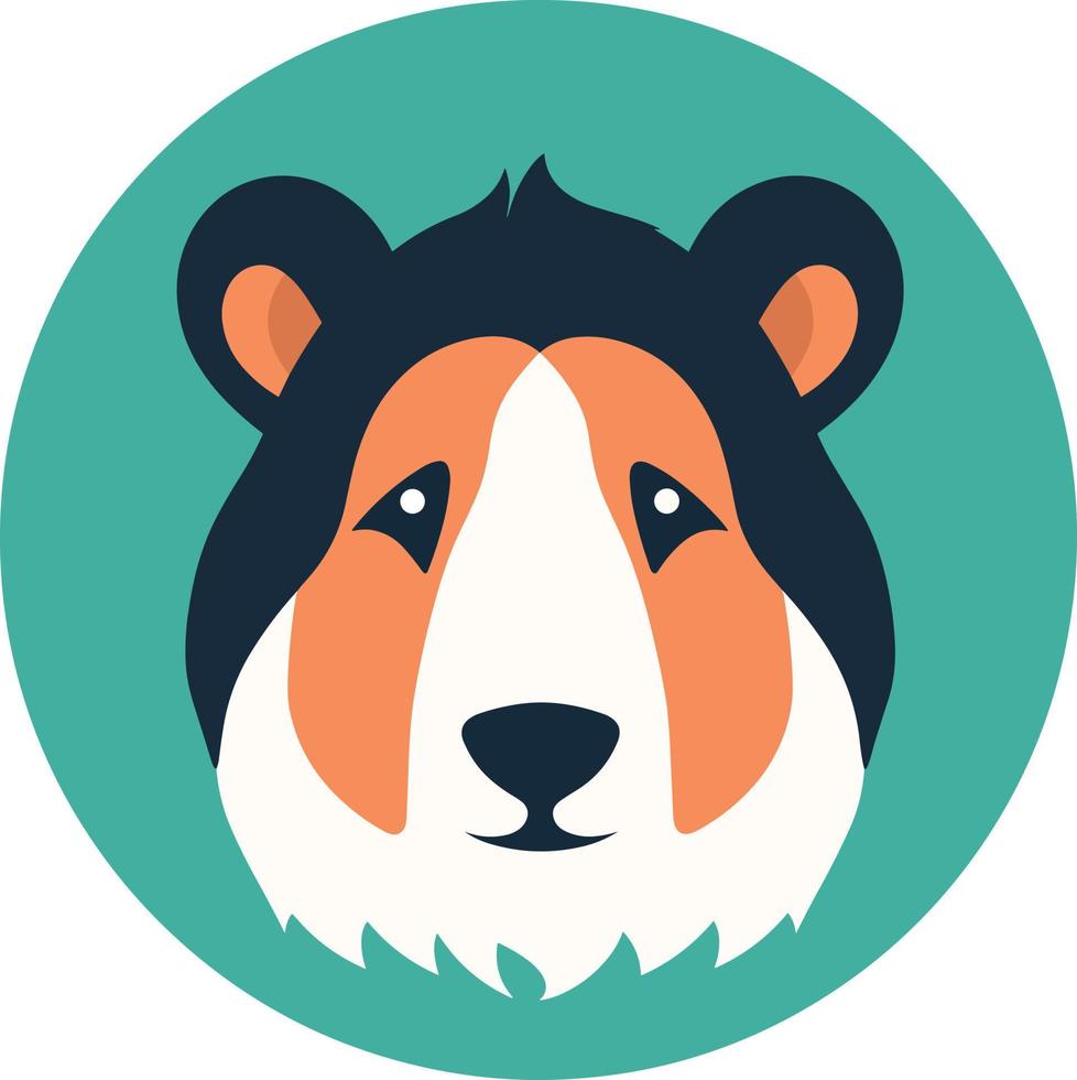 Zoologist logo. Colorful animal vector icon.