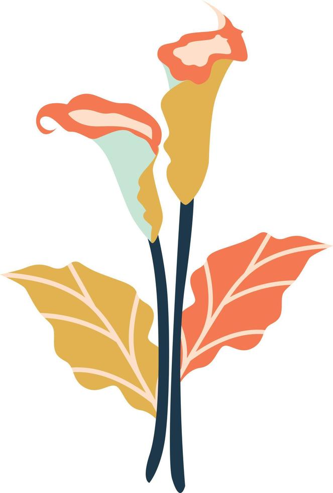 Soft Pastel Spring Flowers Illustration vector