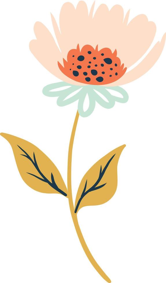 Soft Pastel Spring Flowers Illustration vector