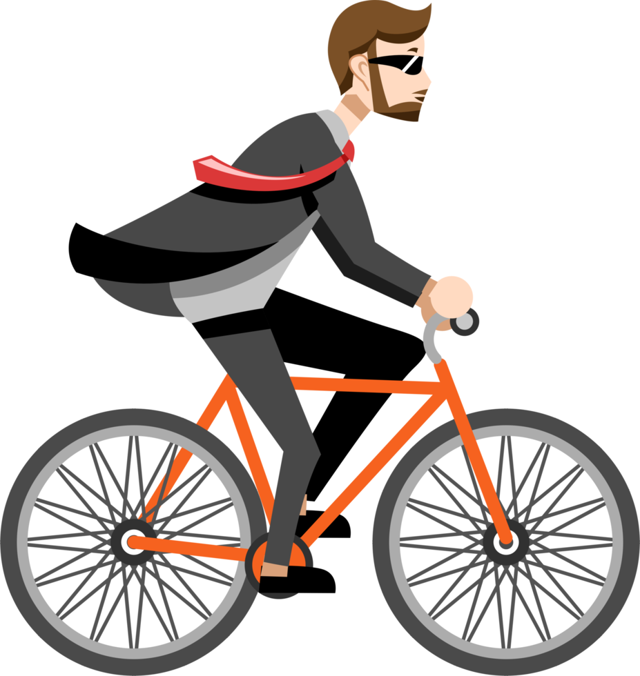 Bicycle riding png graphic clipart design