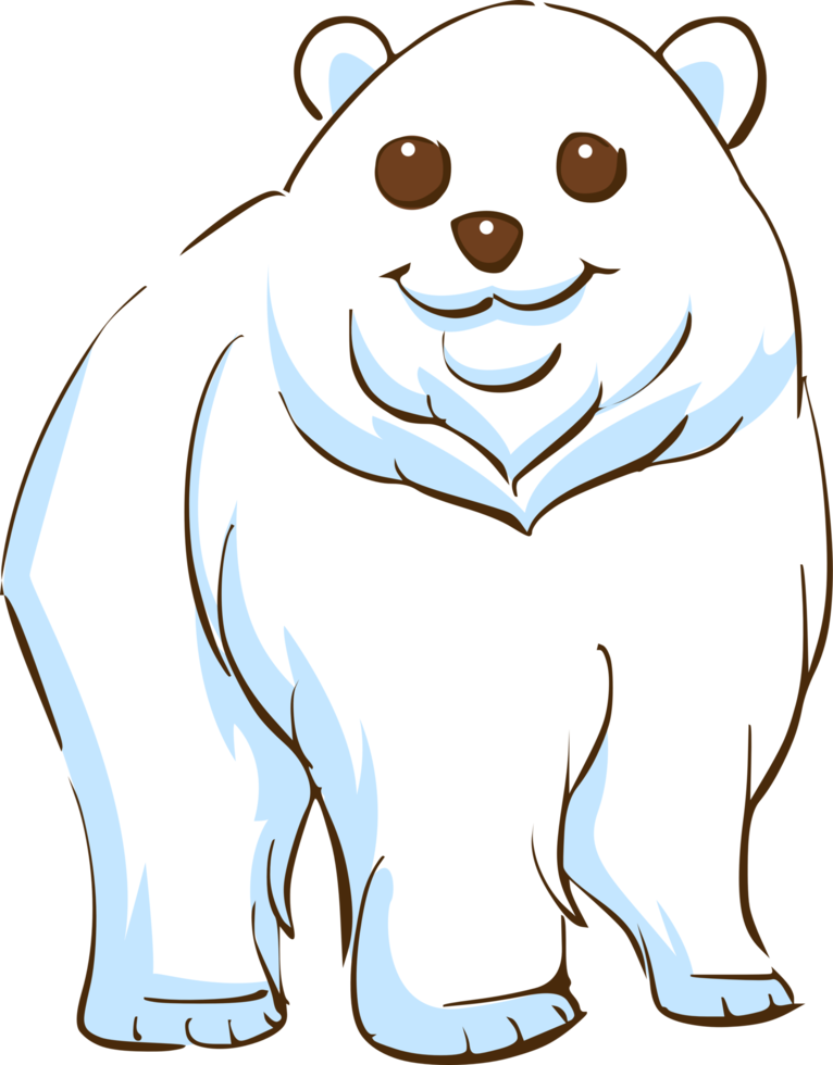 blanco oso png gráfico clipart diseño