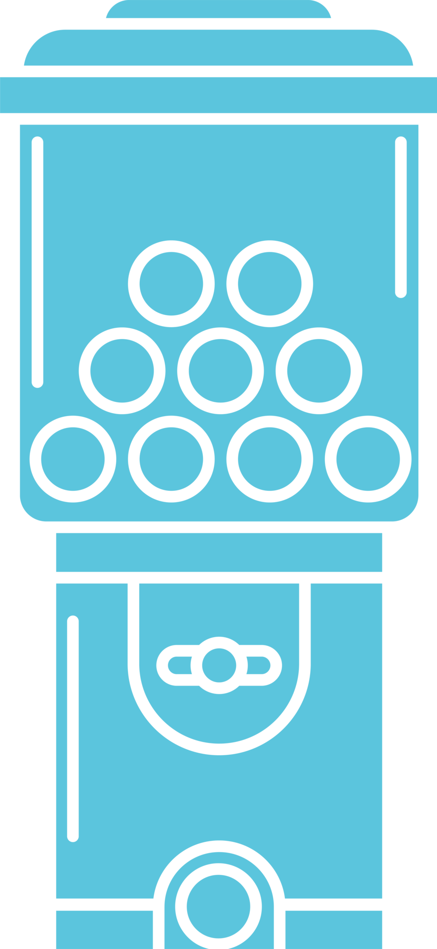 Gumball machine glyph icon. Retro vending dispenser for candies and