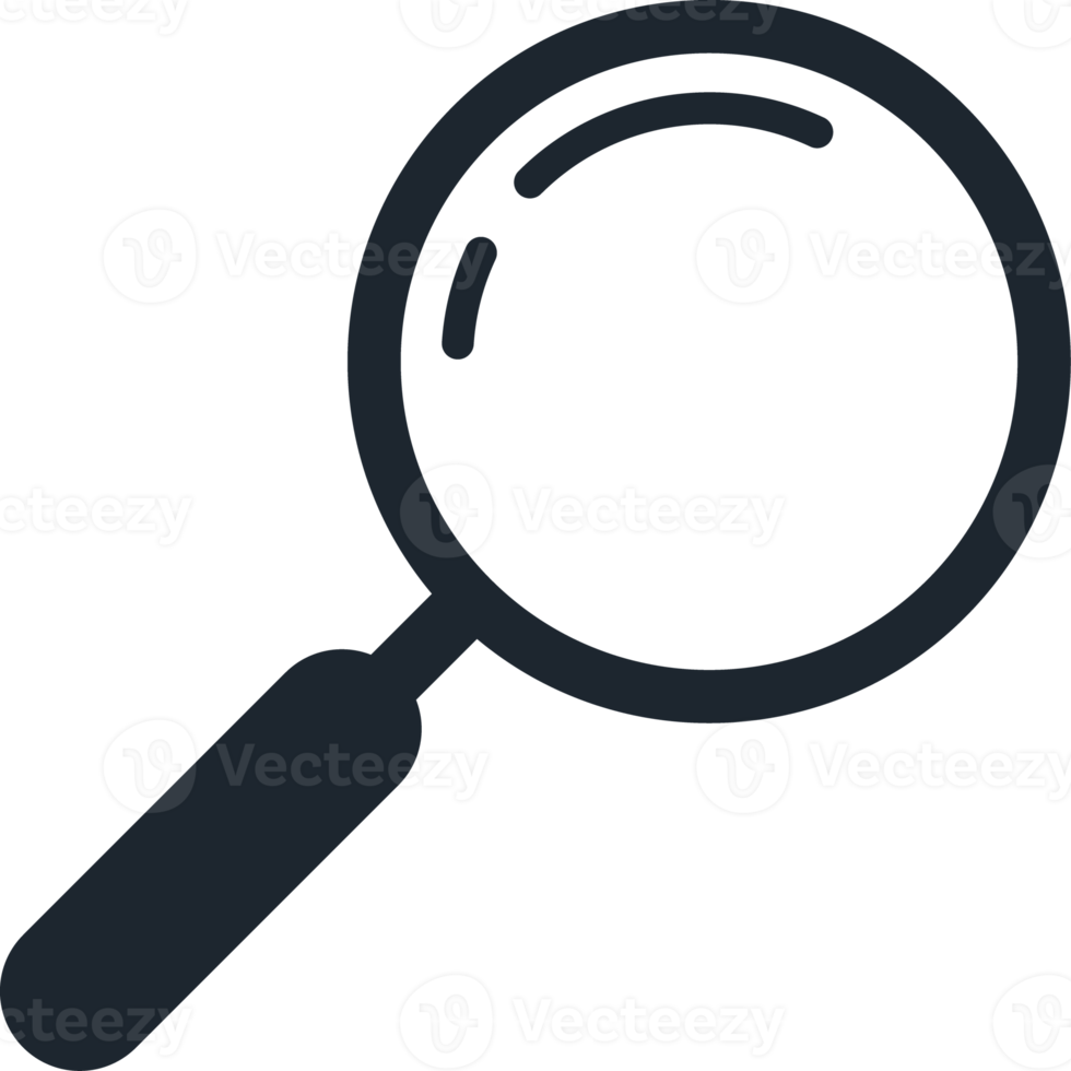 Magnifying glass icon, Search icon. png