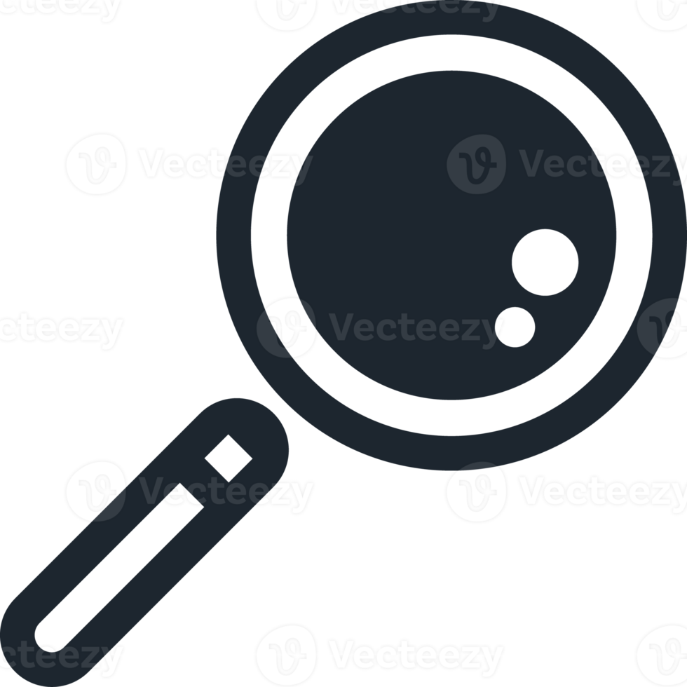 Magnifying glass icon, Search icon. png