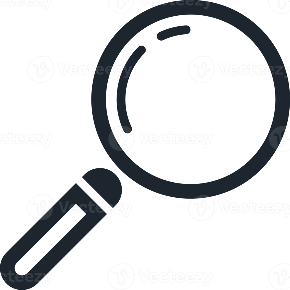 Magnifying glass icon, Search icon. png