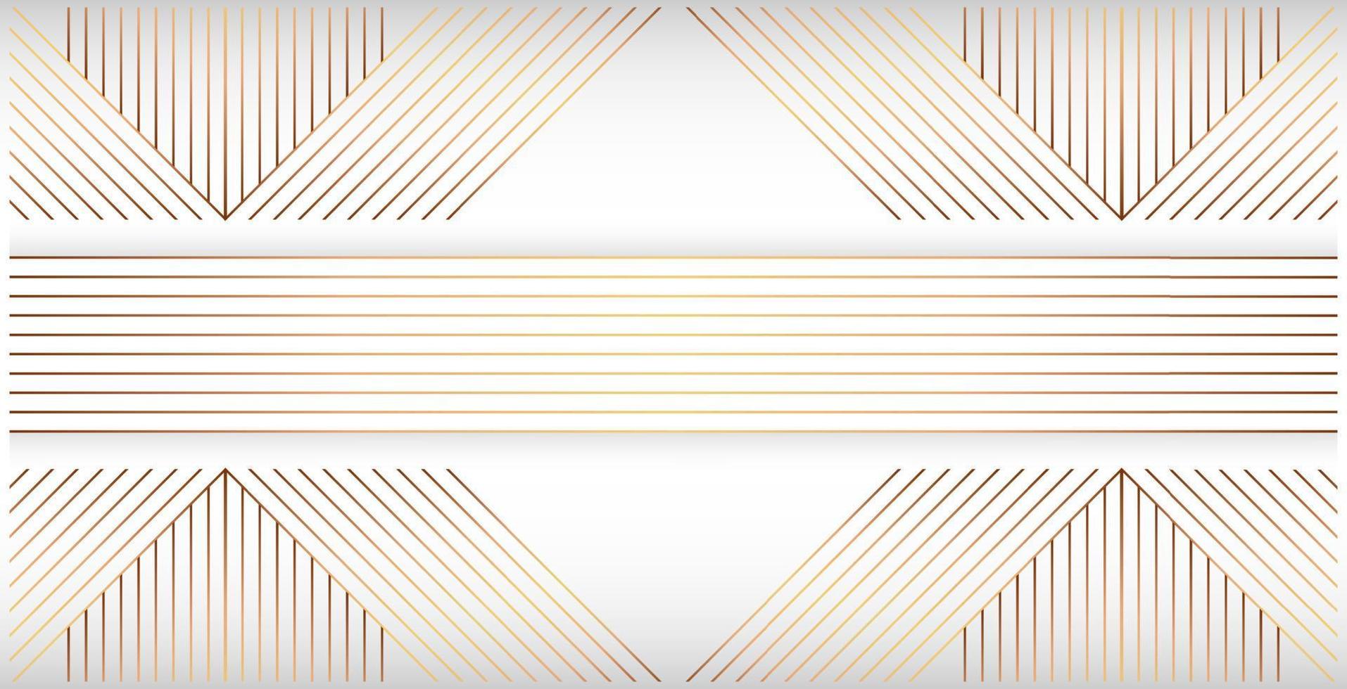 abstract gold line geometric background vector