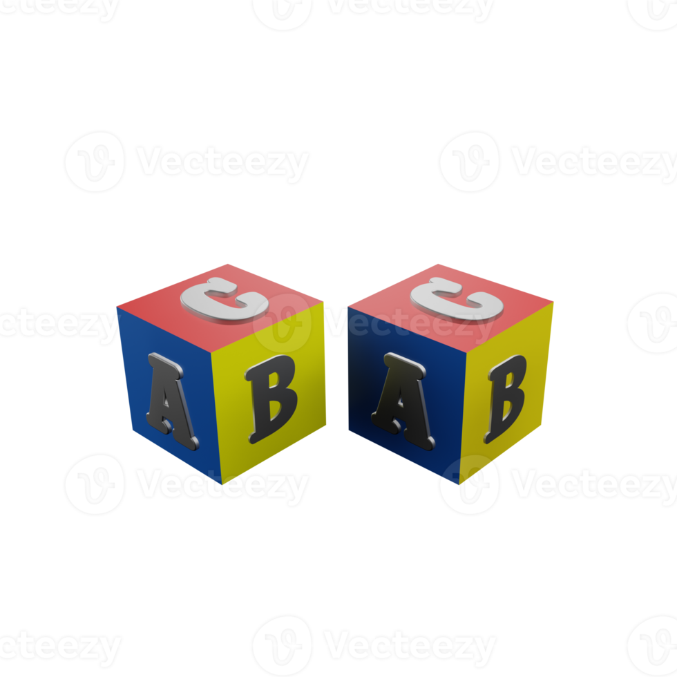 ABC Cube 3d icon png