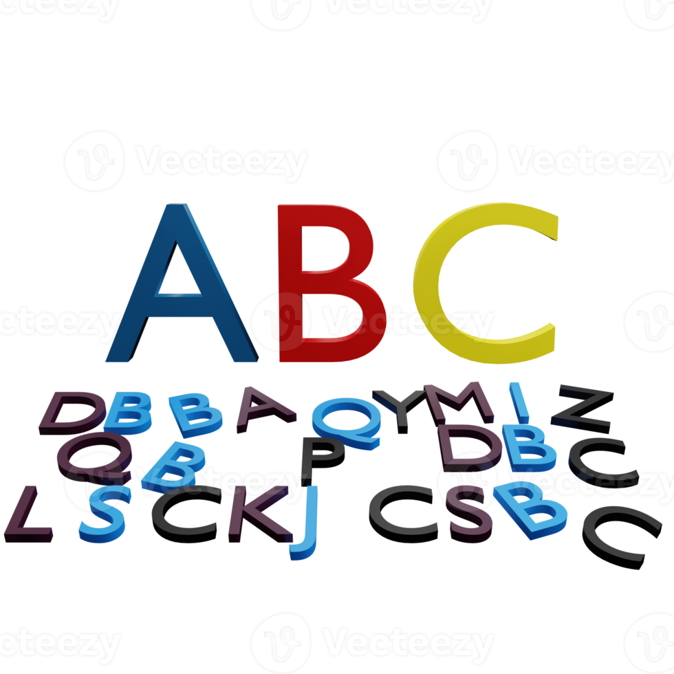 ABC letters sign png