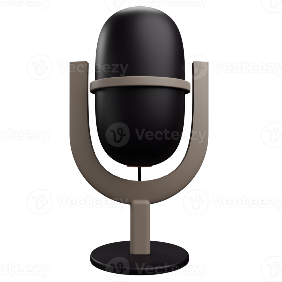 recording mic 3d icon png