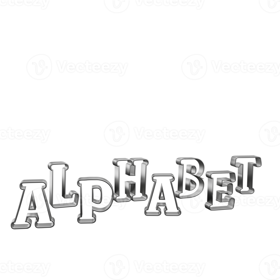 alphabet lettre signe 3d png