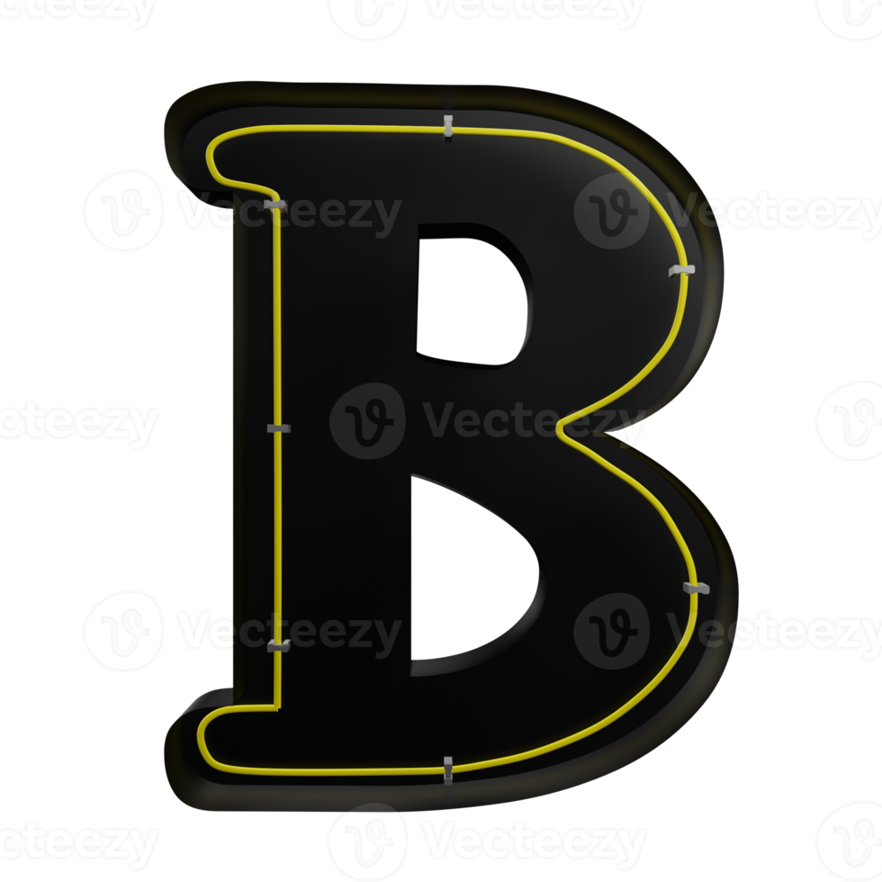 Letter b 3d icon png