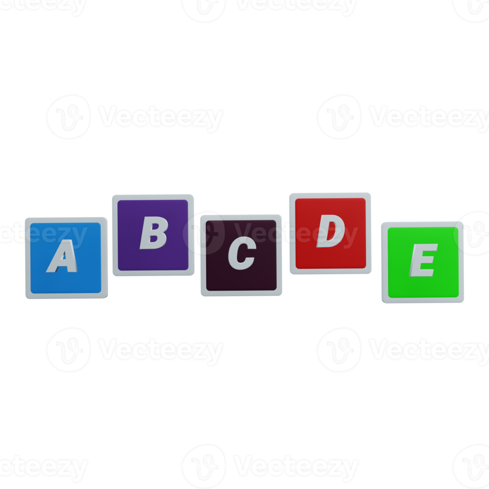 A B C D E png