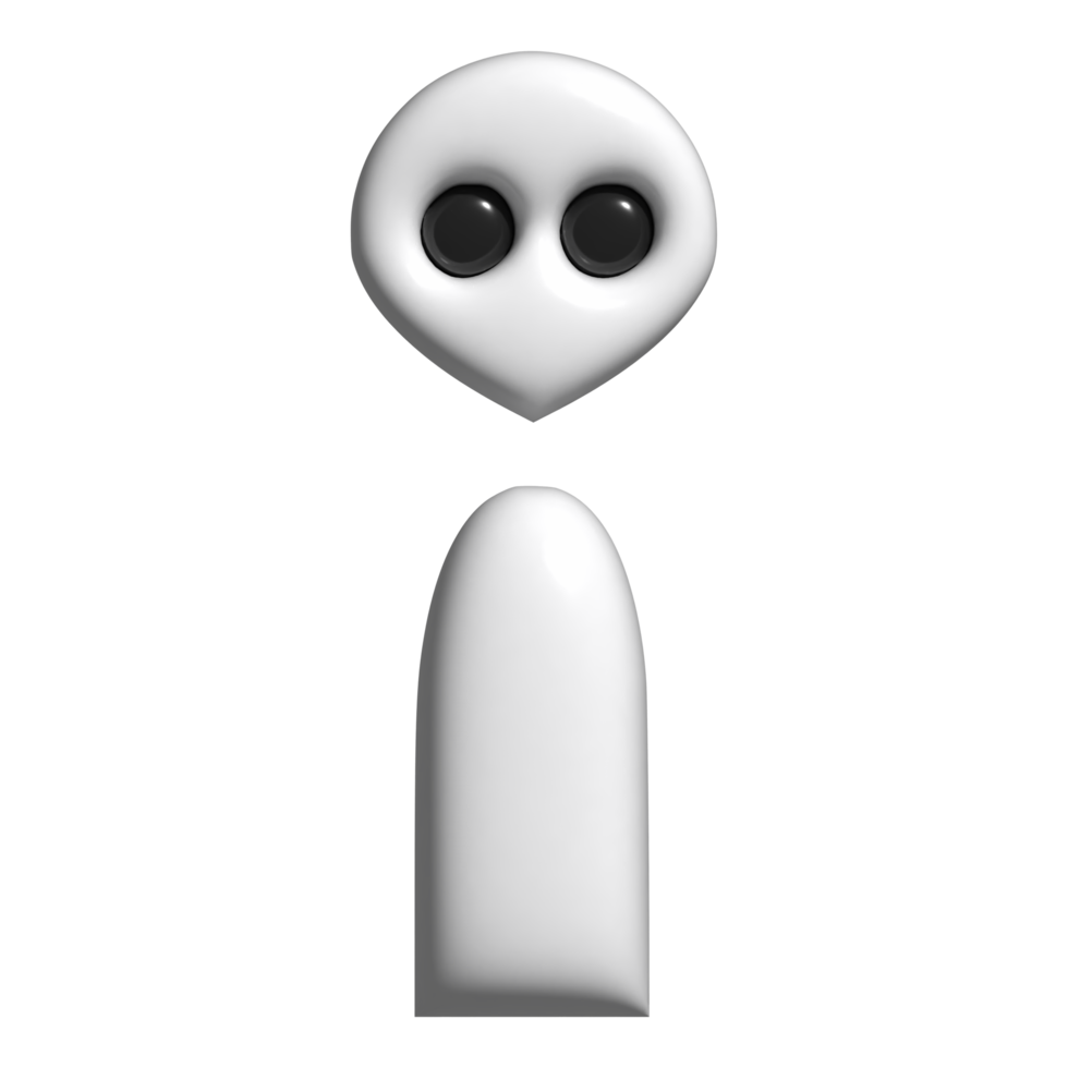 3d icon monster, alien png