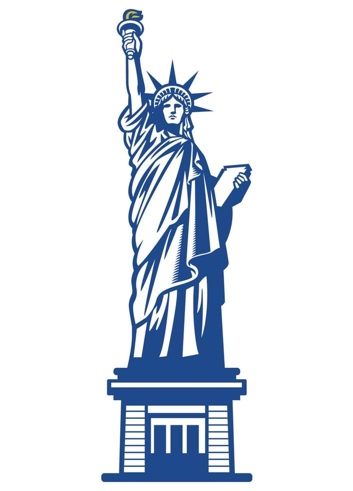 AMerican liberty statue vector