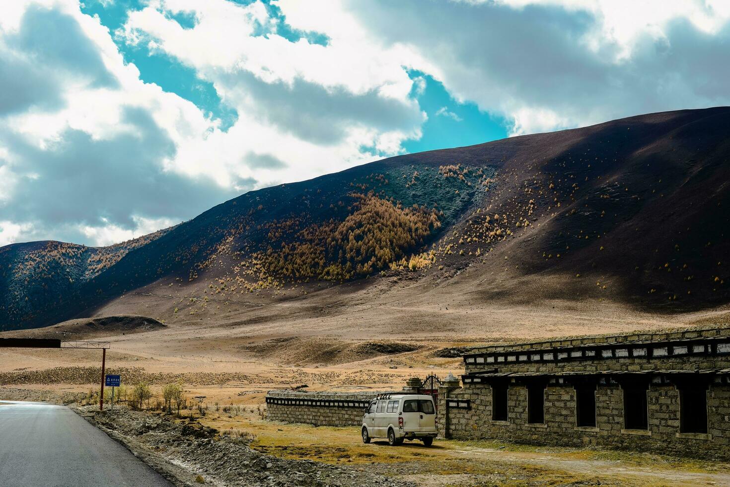 Stone Houses of Alpine Herdsmen in Tibetan Areas of China photo