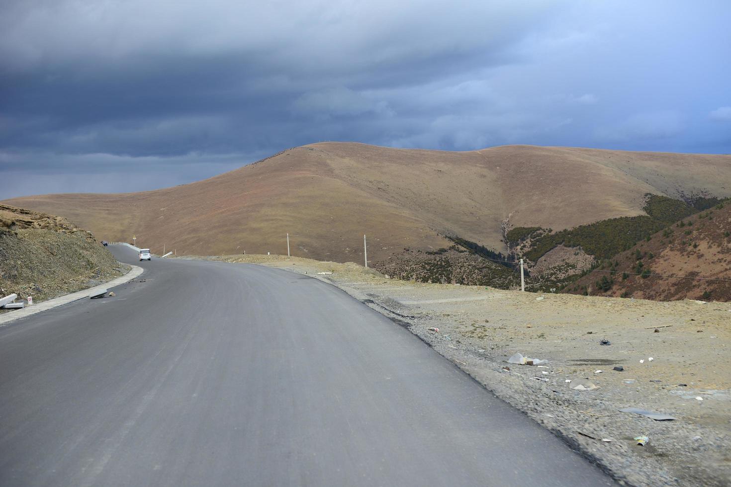 Spectacular scenery in the high mountains of western Sichuan, China, with different seasons photo