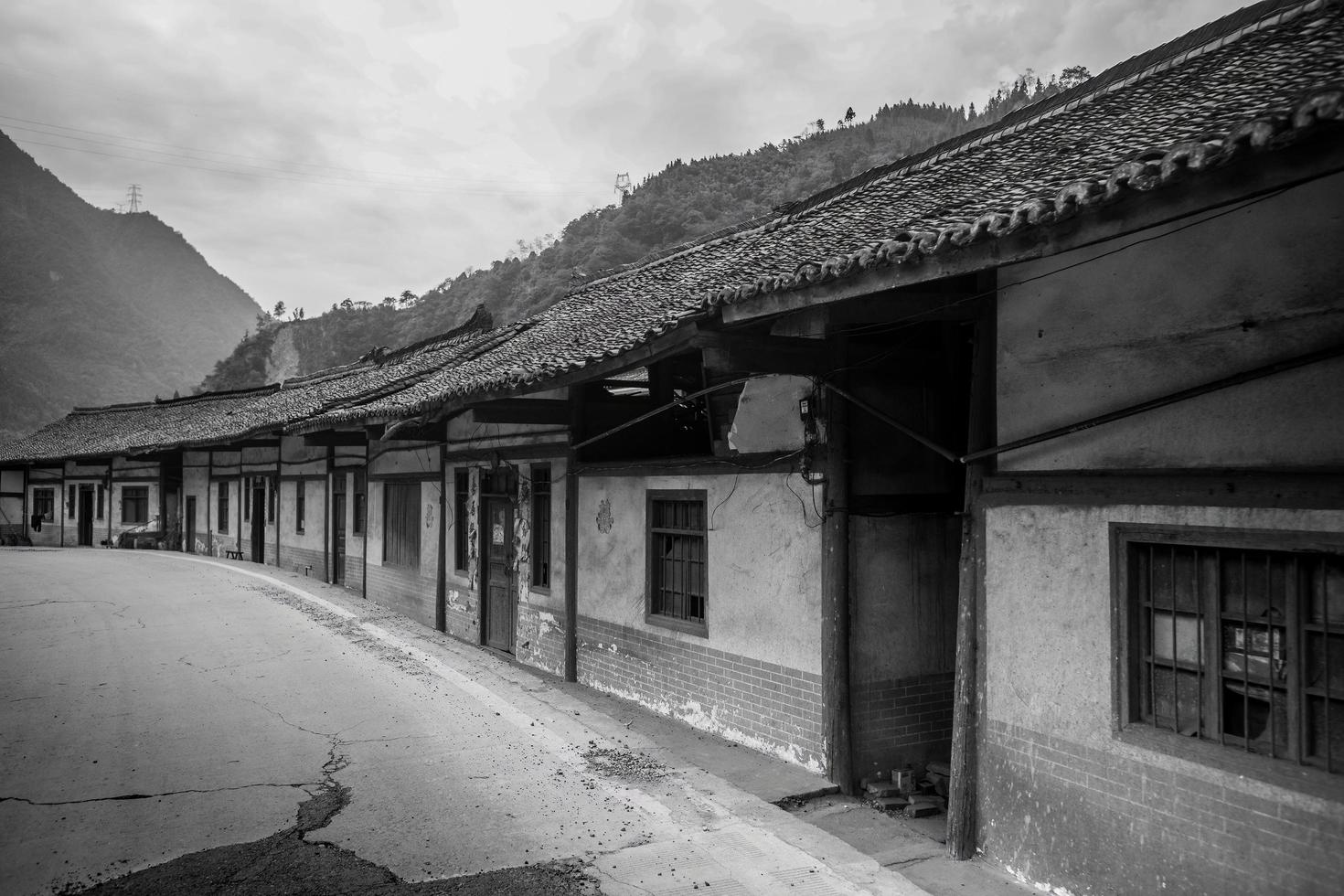 There are many traditional Tibetan houses in the Garze Tibetan Autonomous Region, China photo