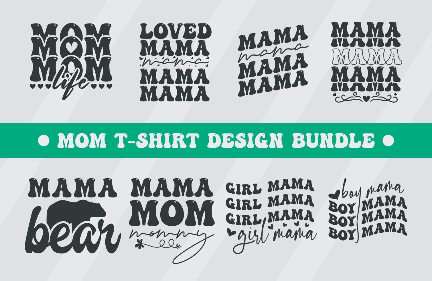 mamá mamá mamá madre vector tipografía nuevo diseño haz