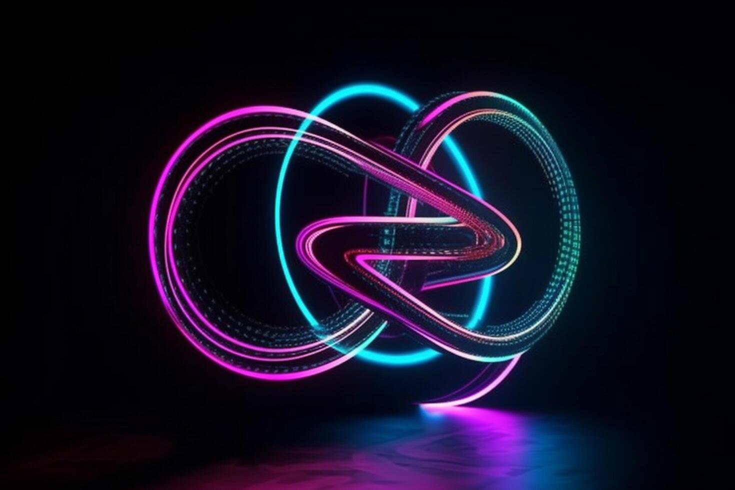 world of endless animation with this abstract geometric background featuring the infinity symbol, photo