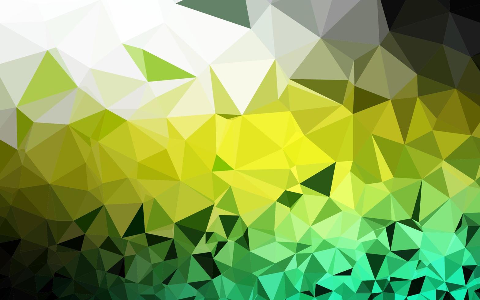 Light Green, Yellow vector low poly cover.