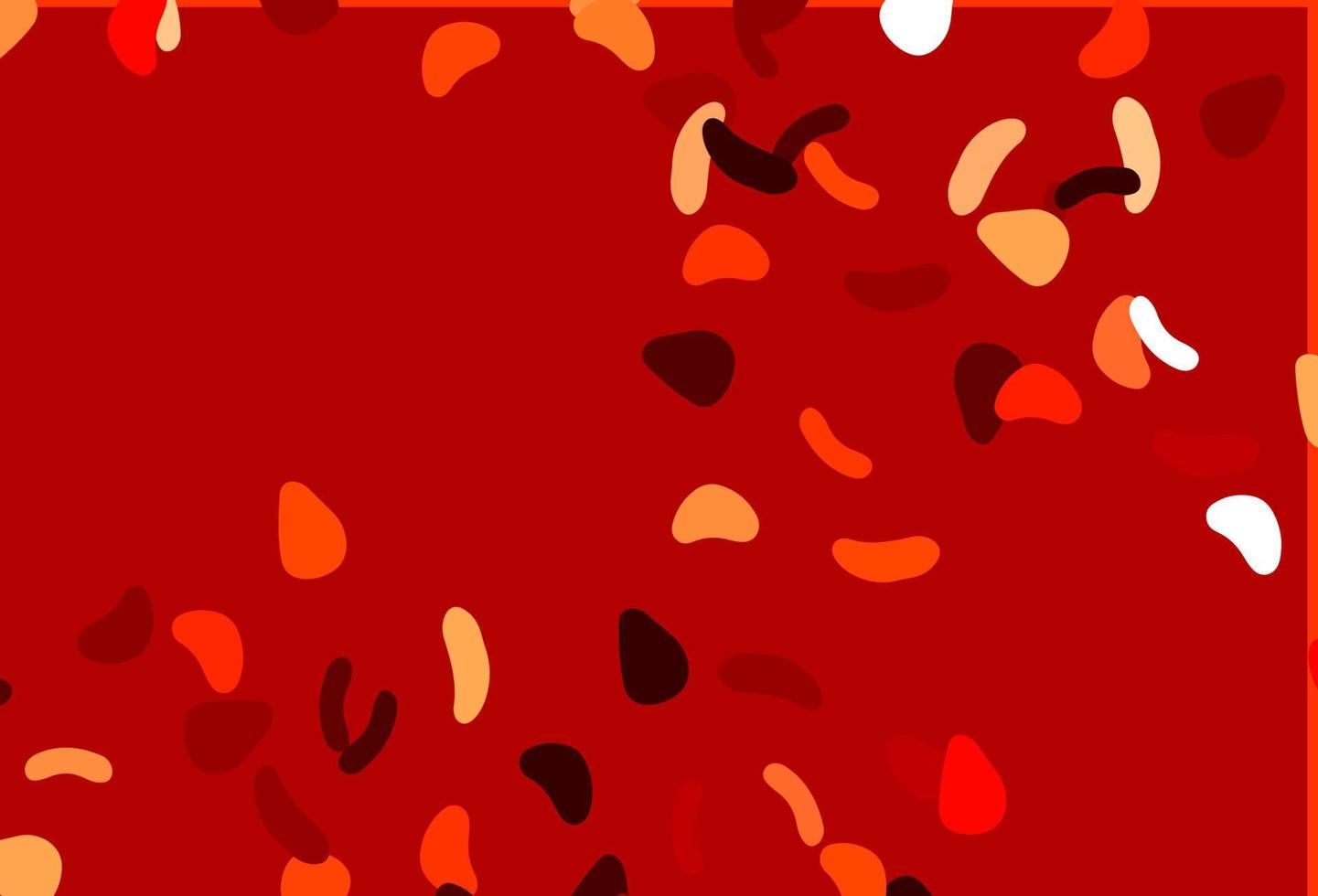 Light Red vector template with memphis shapes.