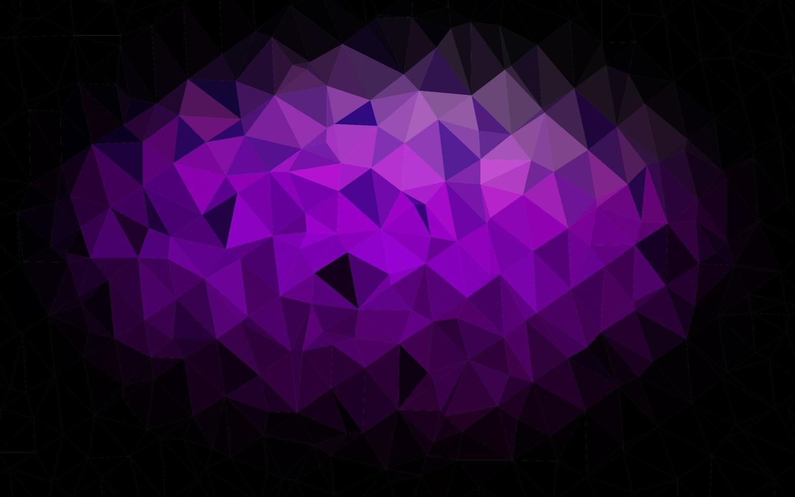 Dark Purple vector abstract mosaic backdrop.