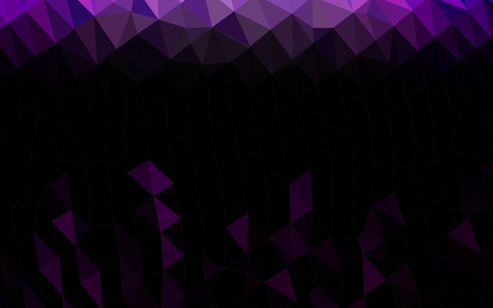 Dark Purple vector polygon abstract background.