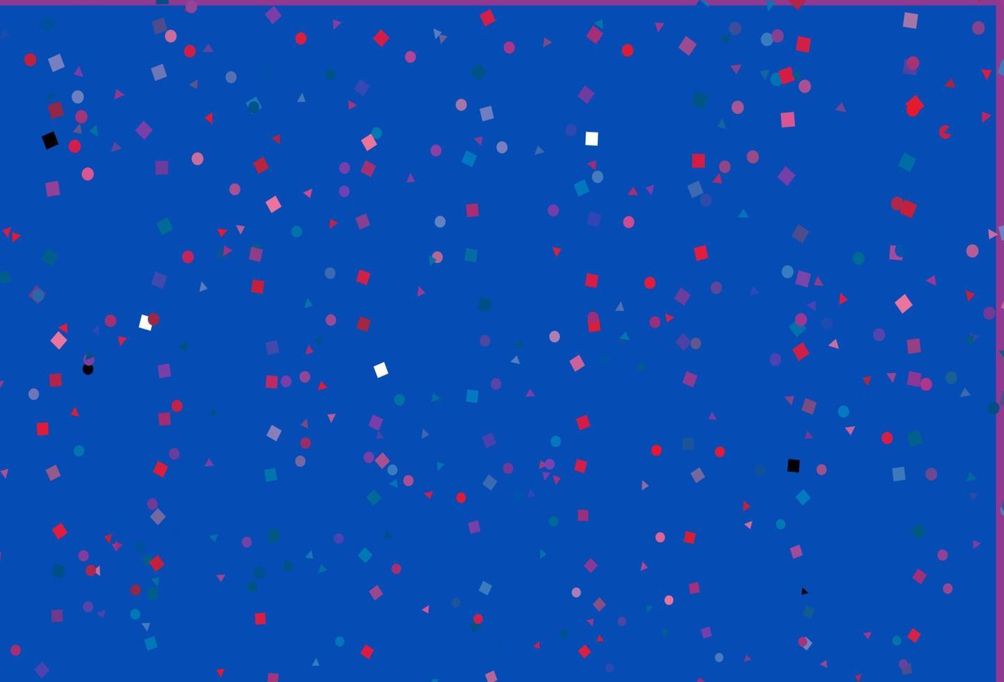 Light Blue, Red vector template with crystals, circles, squares.