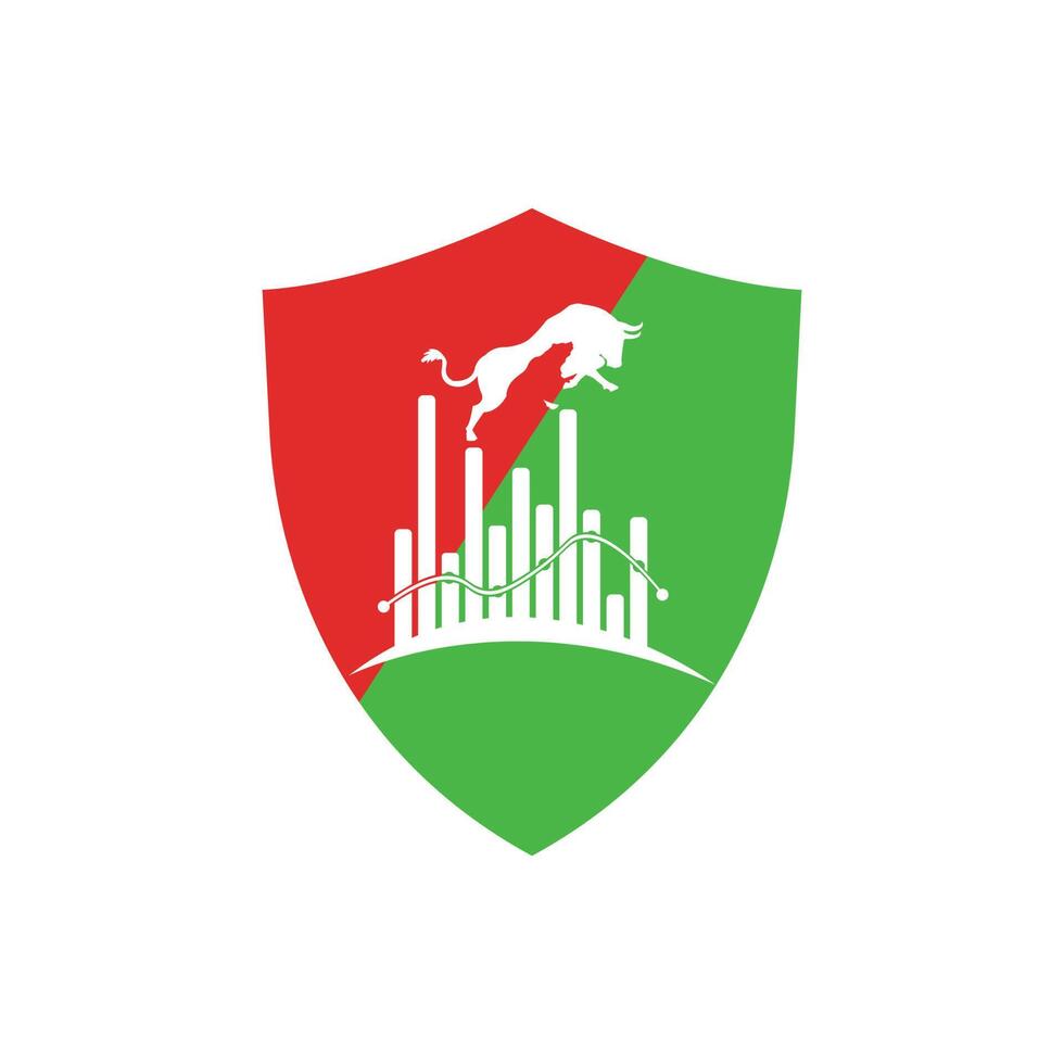 Business finance logo design. Security and protection icon. Vector illustration.