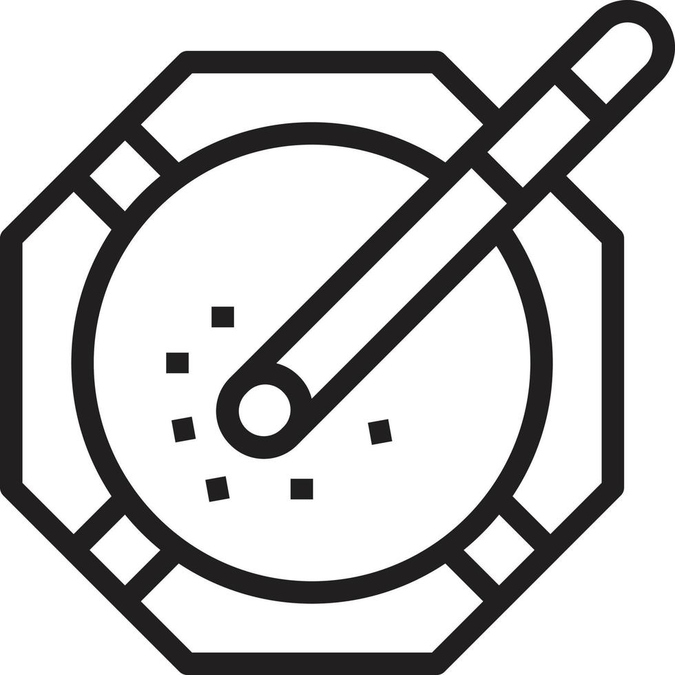 cigarette butts with an ashtray icon outline vector