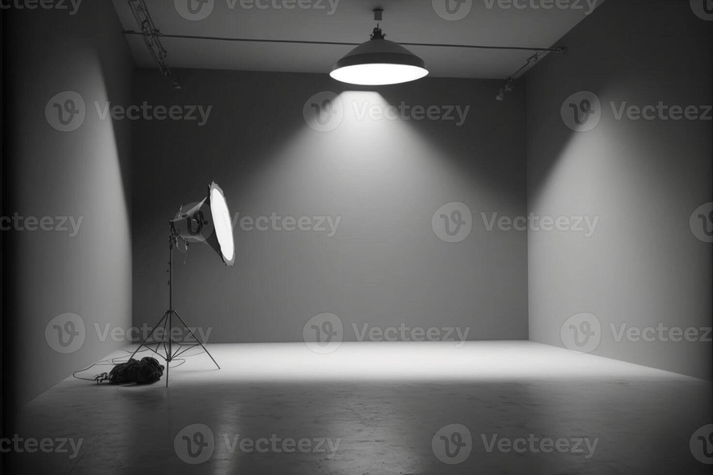 soft gray studio room background grey floor. photo