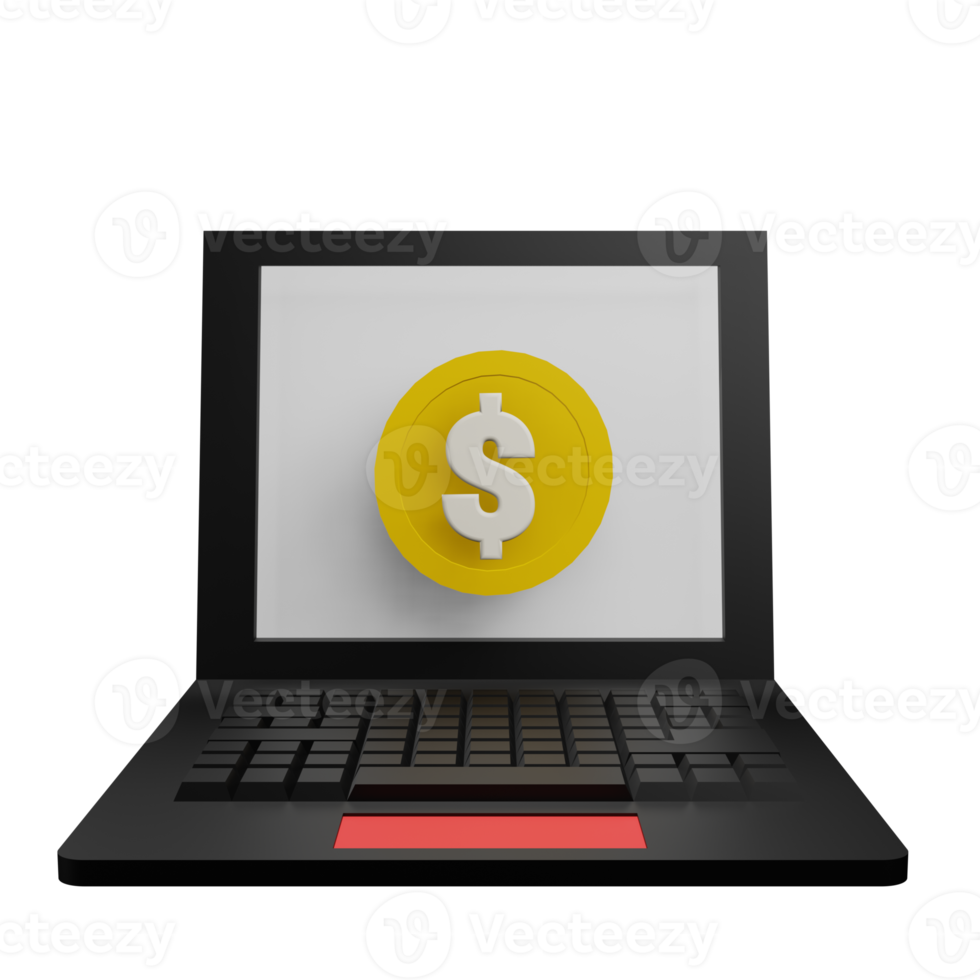 Finance software 3d icon png