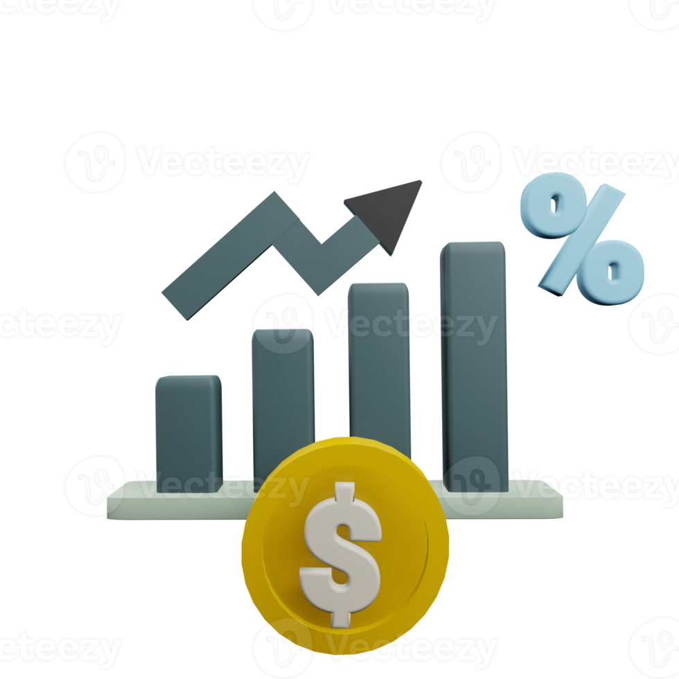 Analysis chart 3d icon png