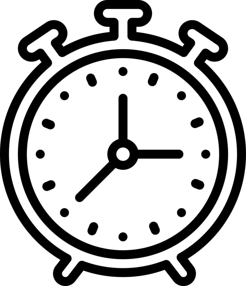 line icon for timely vector