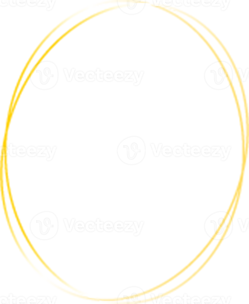 goud cirkel grens png