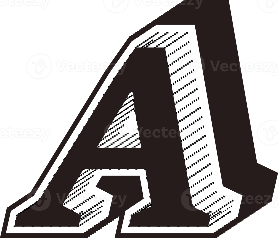 Black and white letters png