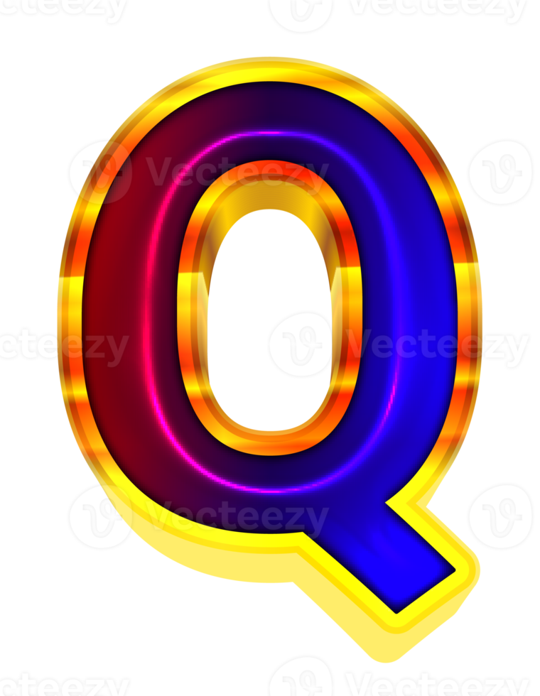 Glossy alphabet letters png