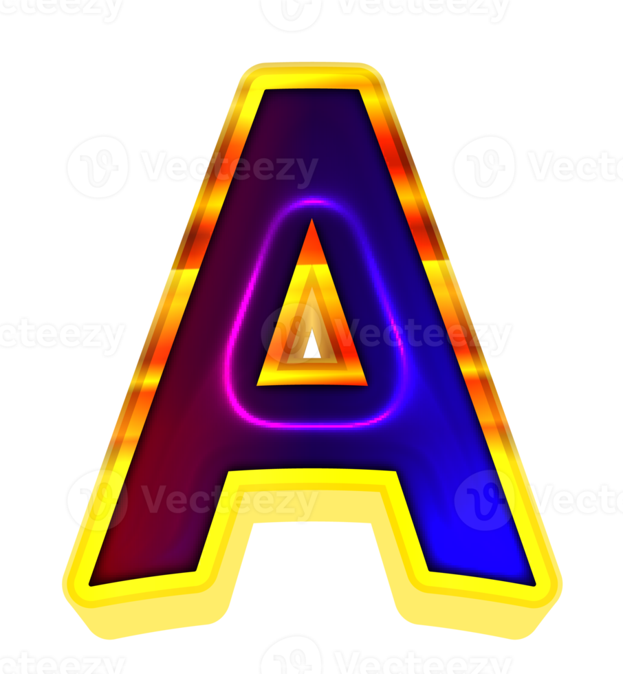 lustroso alfabeto letras png