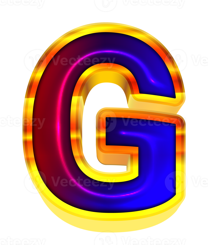 glansig alfabet brev png