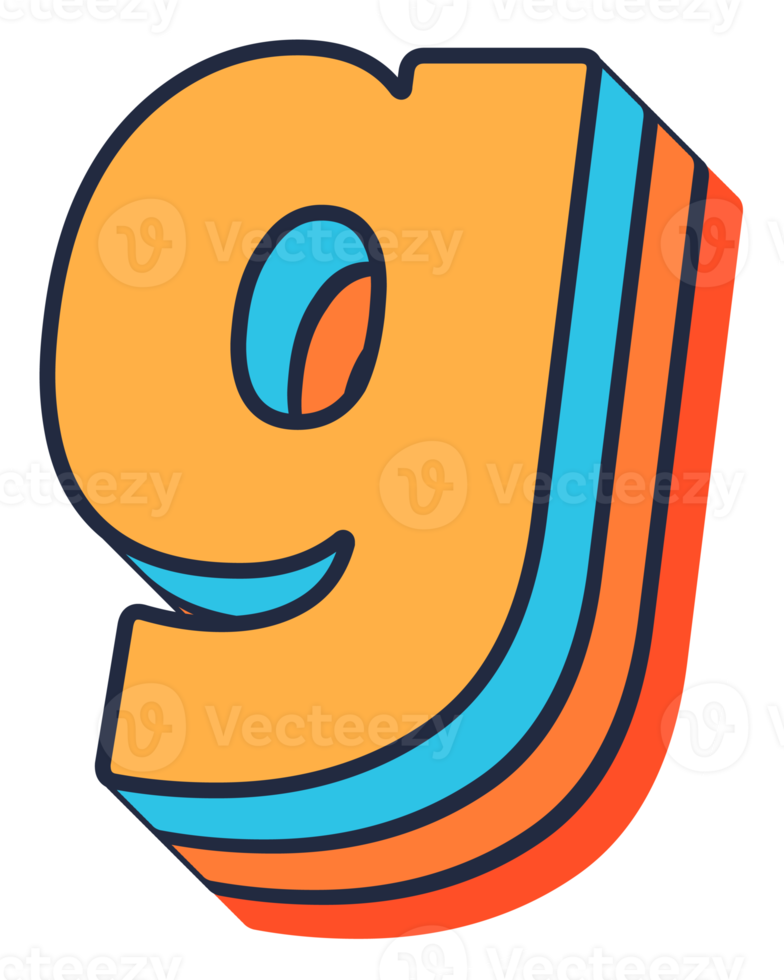 Pop art alphabet letters png