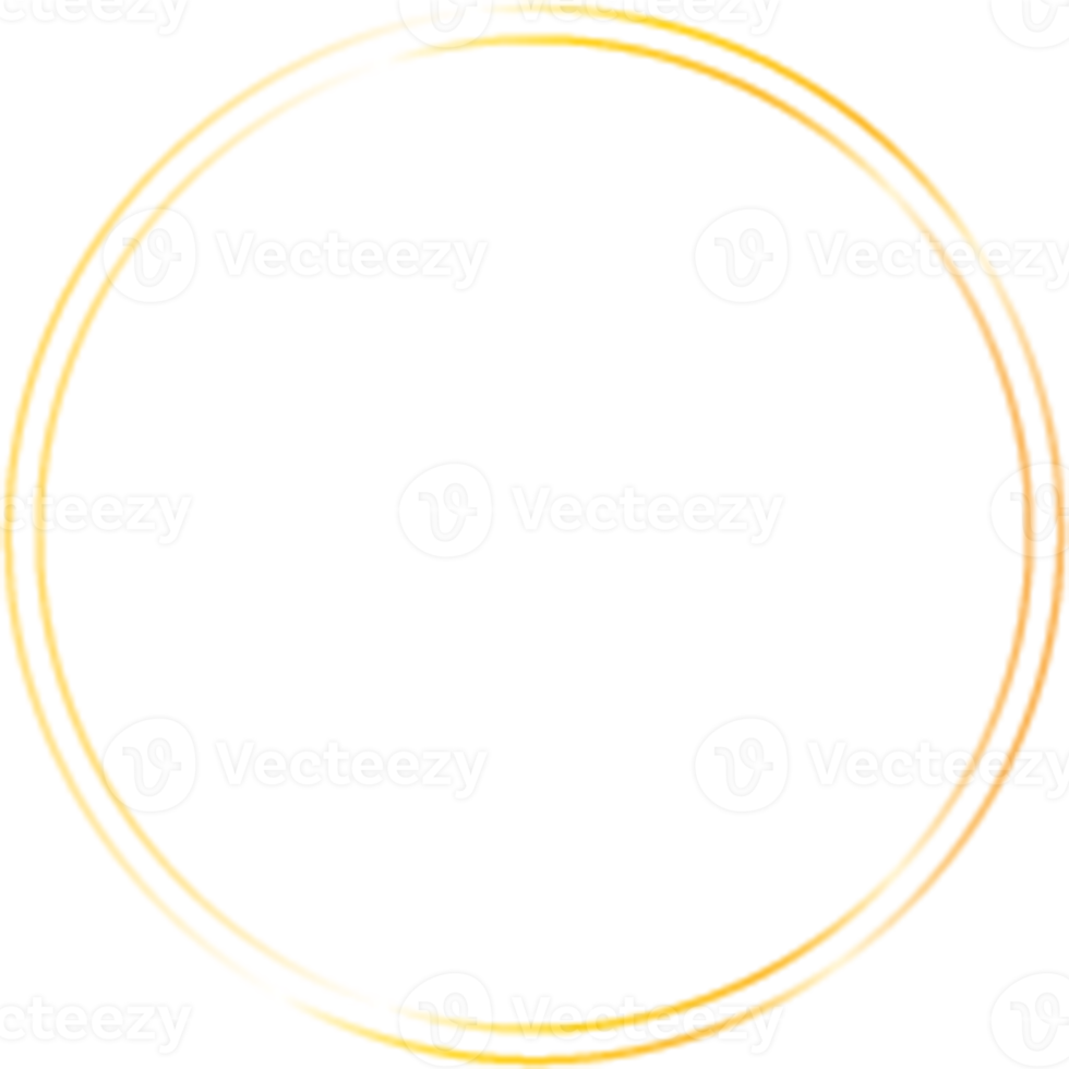 goud cirkel grens png