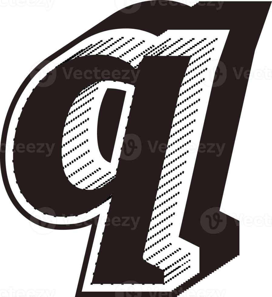 noir et blanc des lettres png