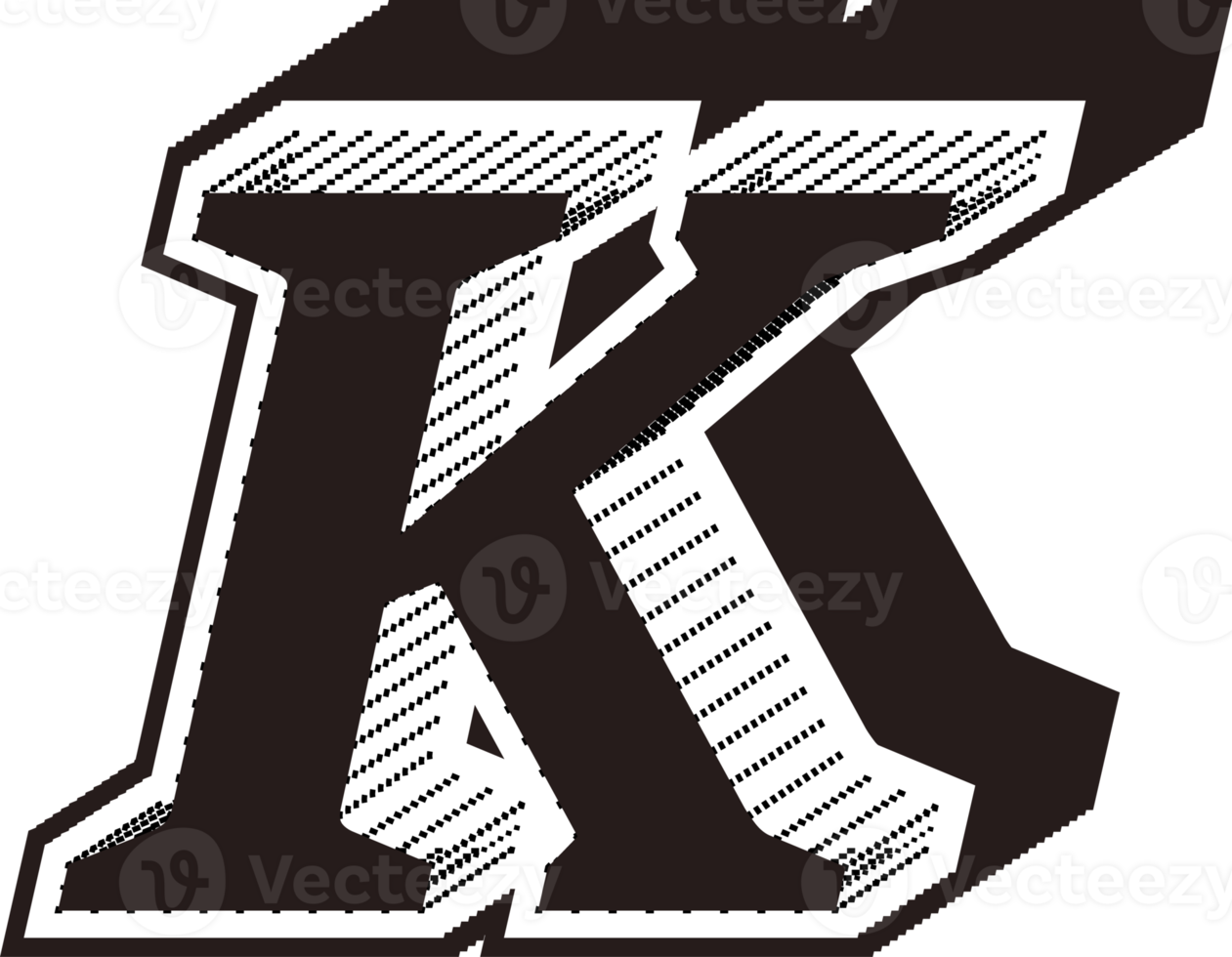Black and white letters png