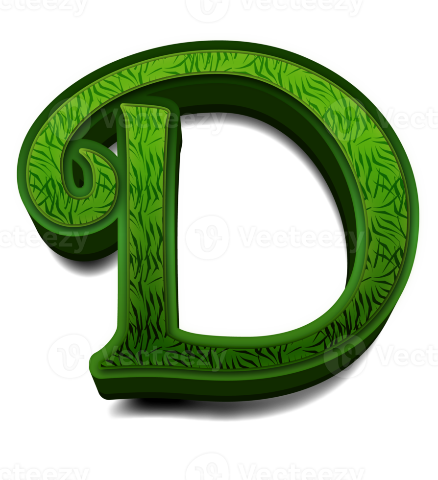 greeny alfabet brev png