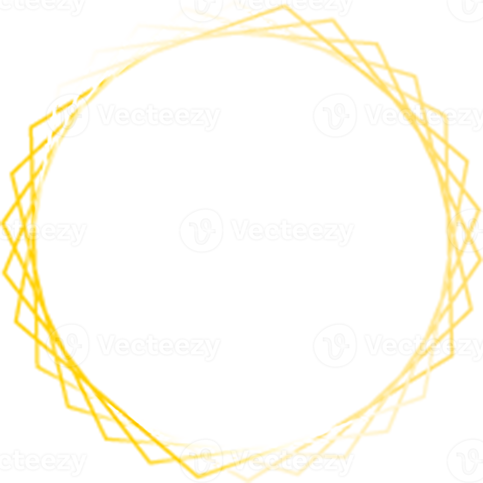 goud cirkel grens png