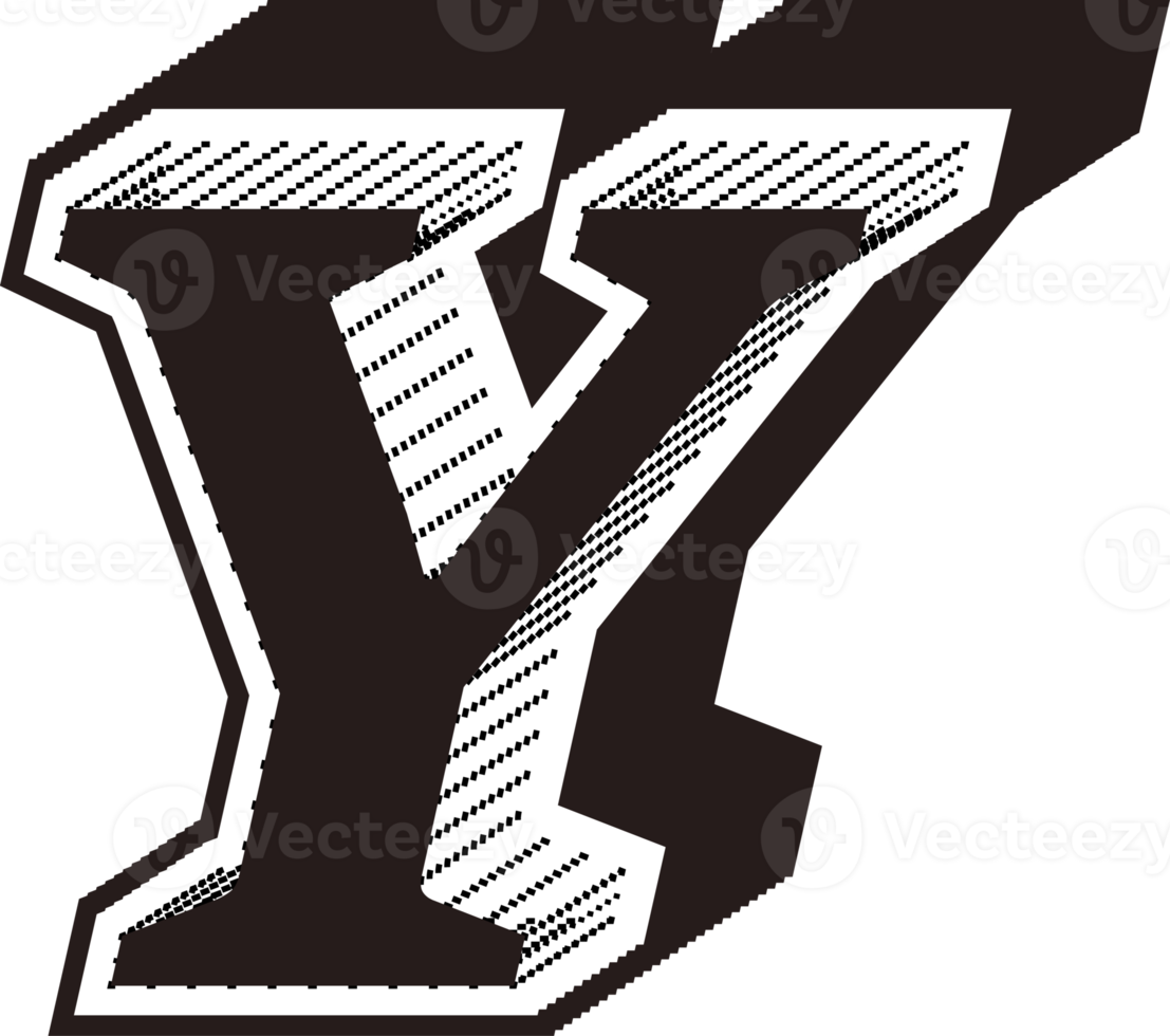 Black and white letters png