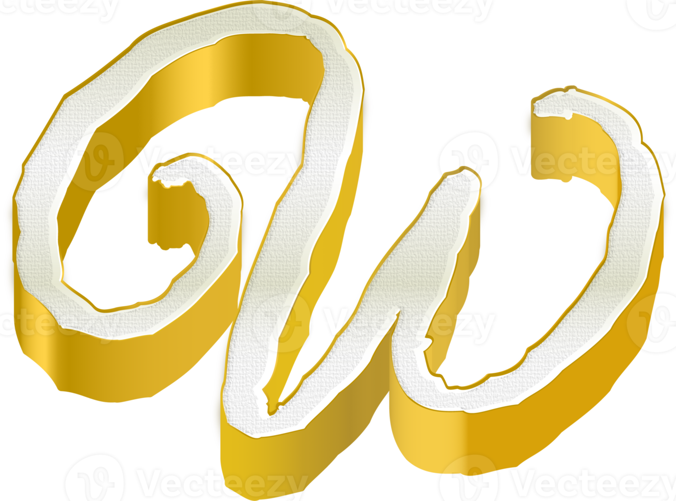 luxe or alphabet des lettres png